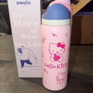 Owala Hello Kitty Pink Stainless Kids Water Bottle